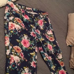 Floral jeans